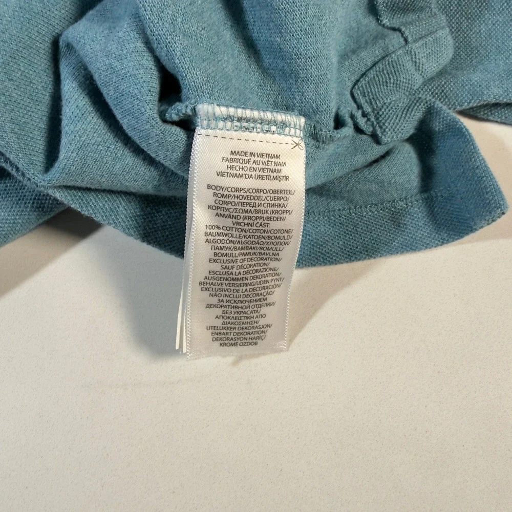 Polo Ralph Lauren Polo Shirt Kids Small Blue Excellent Custom Slim Fit Cotton